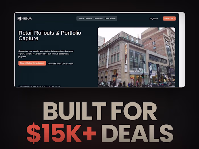 MESUR · repositioning for $15K+ enterprise deals