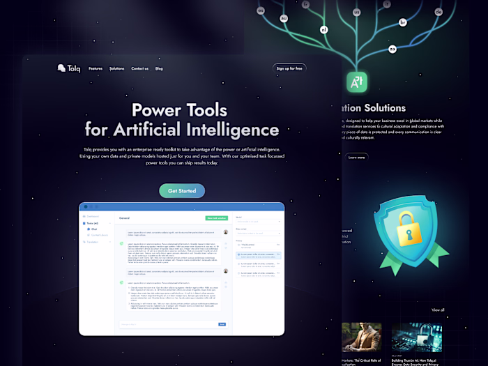 AI SaaS Landing Page