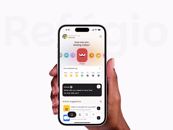 Refúgio — Caregiver Support Mobile App