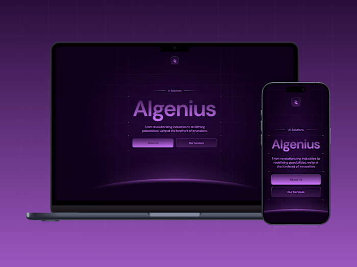Algenius — AI Solutions Website