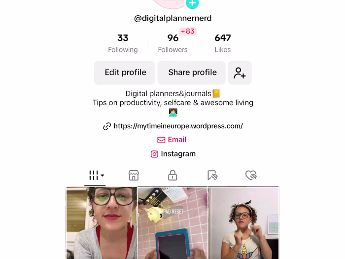 TikTok Content creation