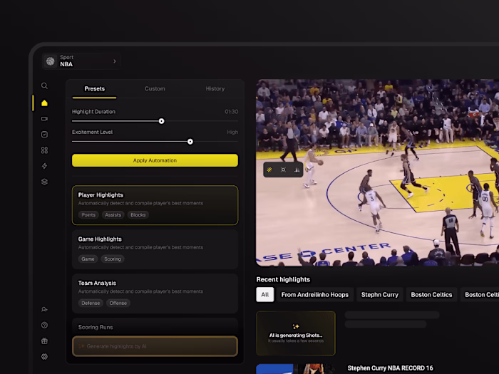 AI assistant for Live Short Form Video Hightlights