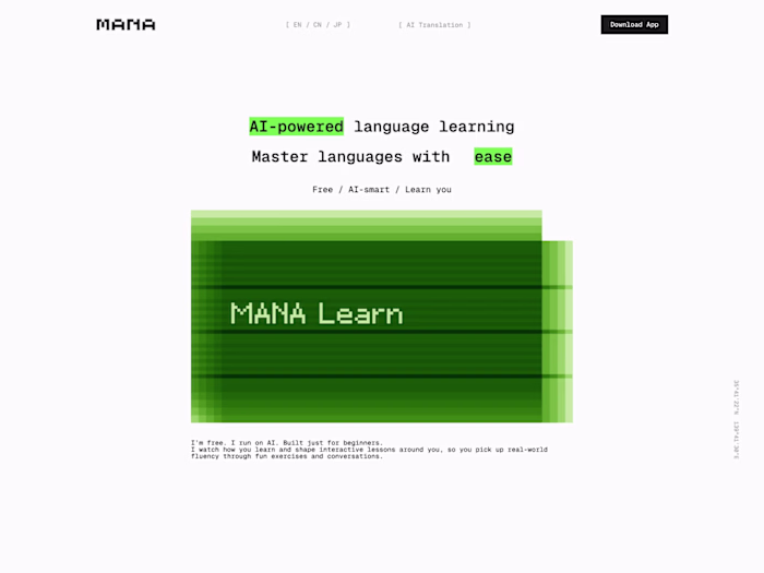 MANA Learn Website Design