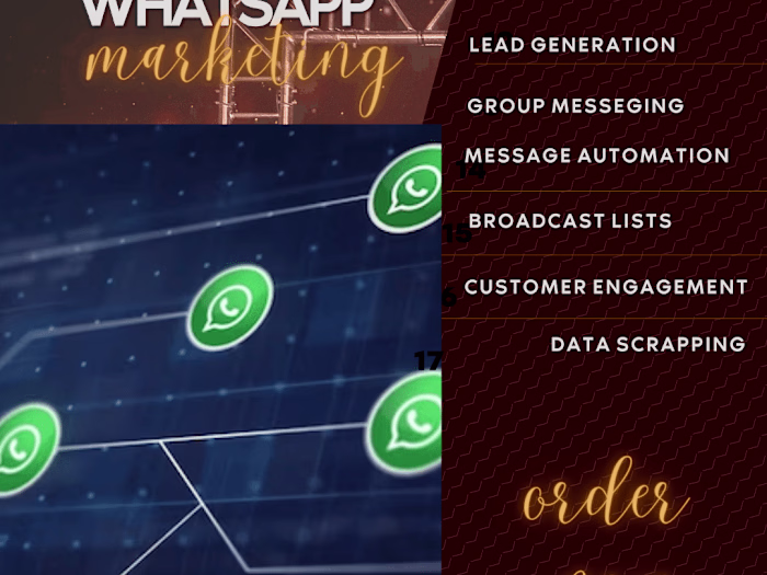I will do whatsapp marketing and provide IT support