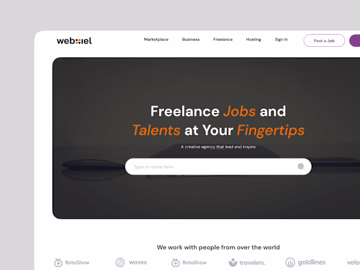Webxiel Freelance Website