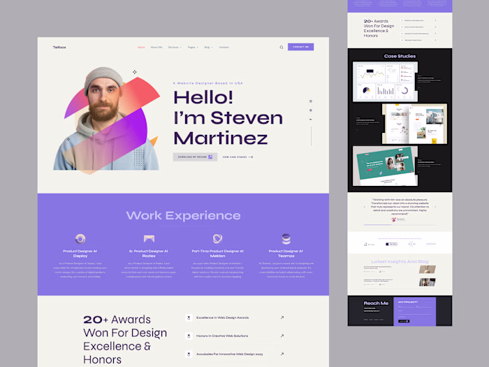 Telbox - Website Designer Portfolio Website