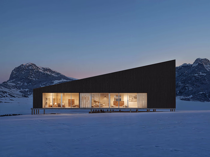 Winter Mountain House | Exterior CGI