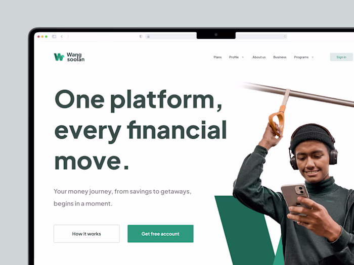 Wangsoolan Financial - Landing Page