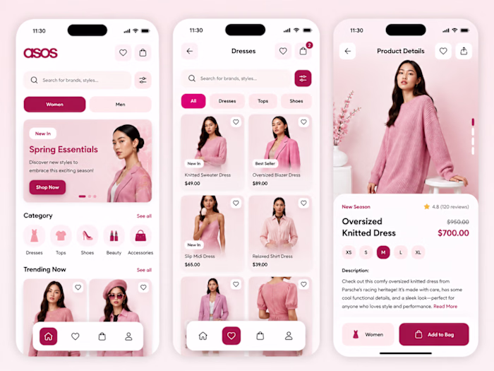 Modern Fashion E-Commerce Mobile App