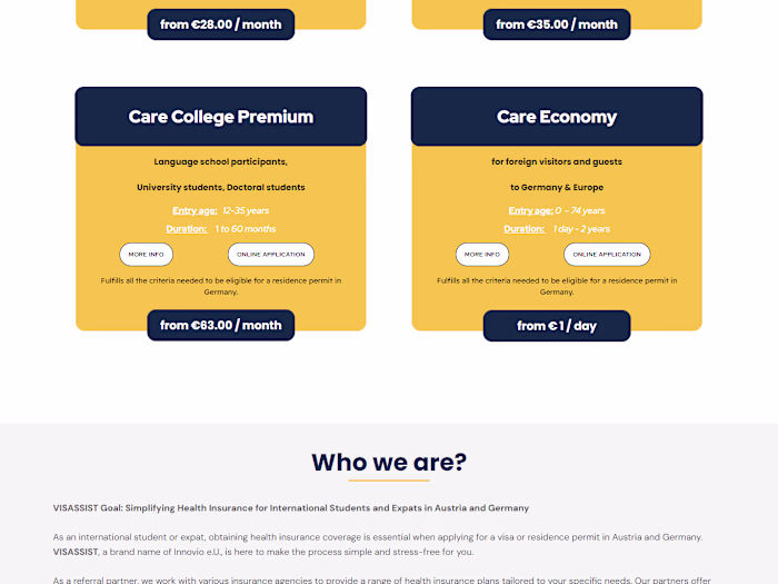 WordPress website created using Elementor page builder