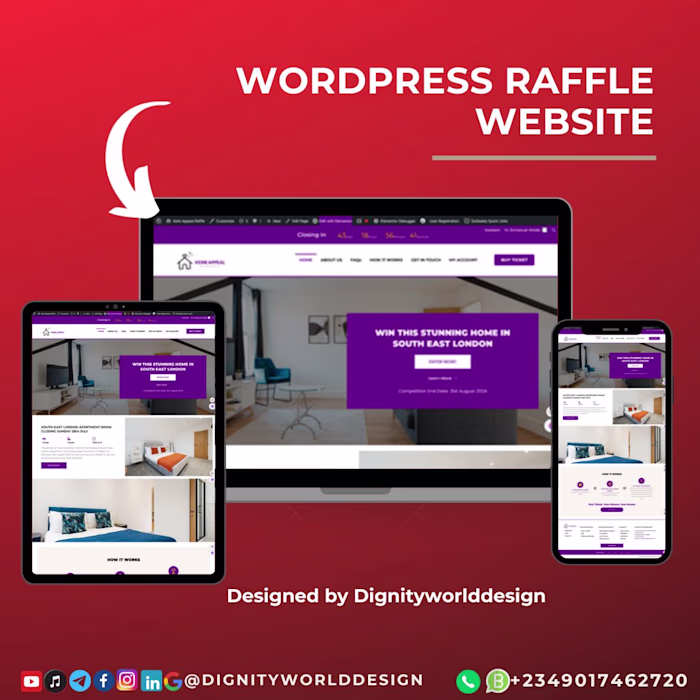 Wordpress Raffle Website