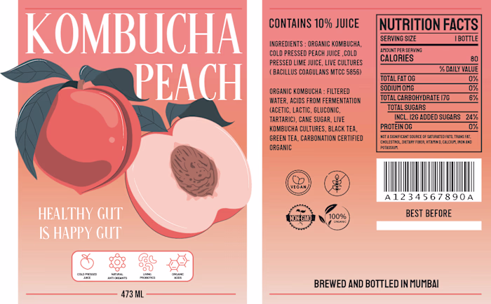 Kombucha Packaging Design :: Behance