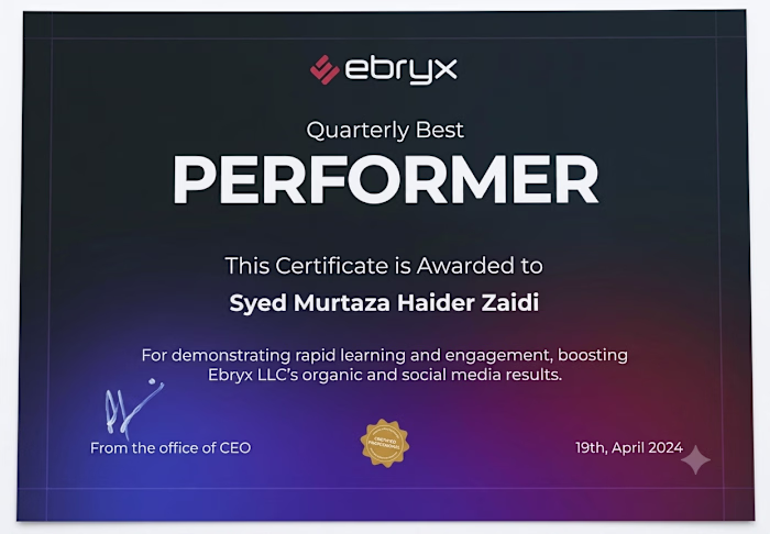 Grateful to have been Recognized