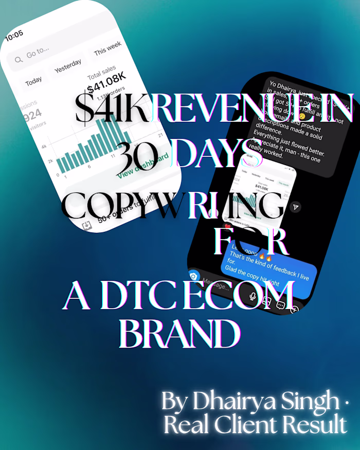 Conversion Optimization for DTC eCommerce Brand