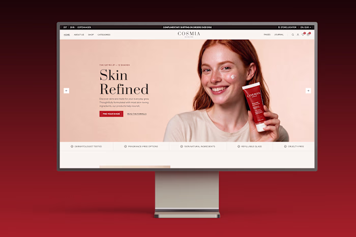Cosmia — Luxury Skincare E-commerce
