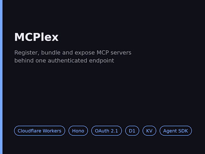MCPlex: one authenticated endpoint for many MCP servers