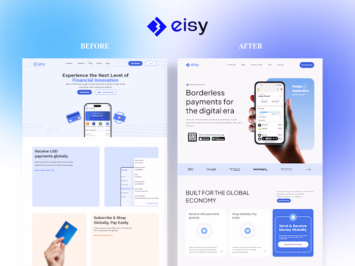 Eisy Global Website Redesign