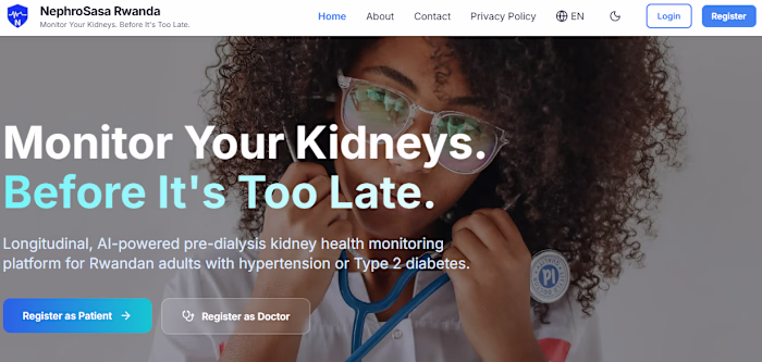 NephroSasa Rwanda — Kidney Health Monitoring Platform