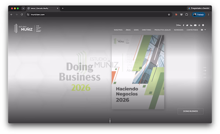 Estudio Muñiz: Legal Corporate Web