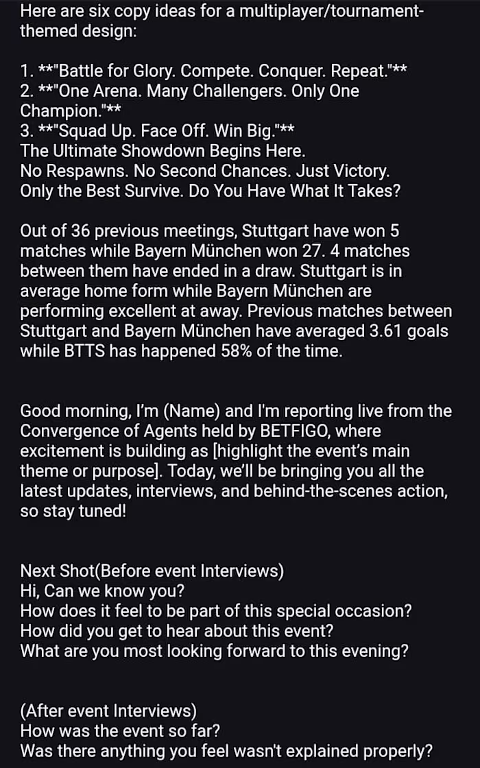 Ideas 💡 for MTT CHALLENGE