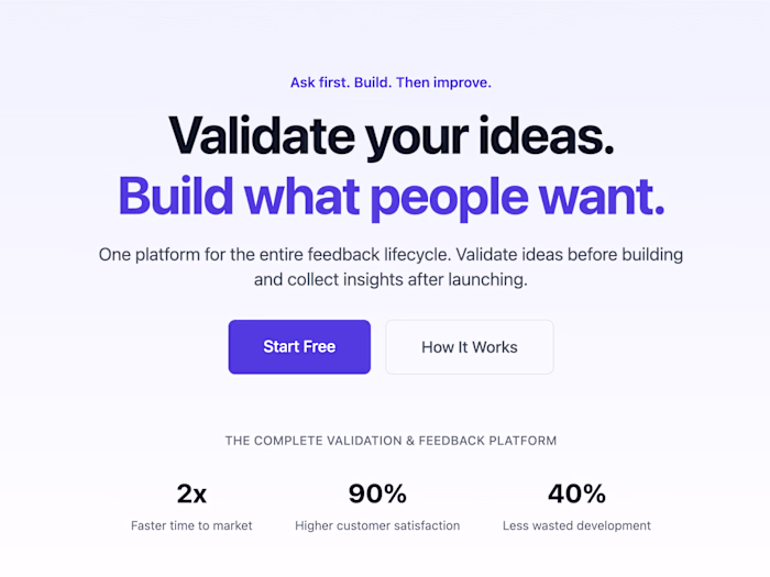 AskThenBuild - Ai Powered Insights and Idea Validation