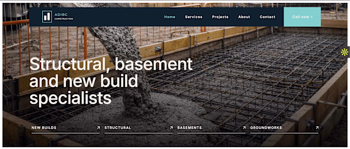 Delivered a brochure-style website for