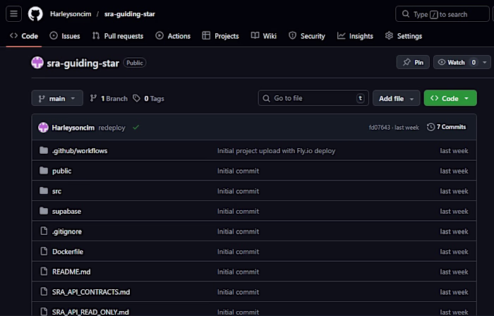 https://github.com/Harleysoncim/sra-guiding-star 
