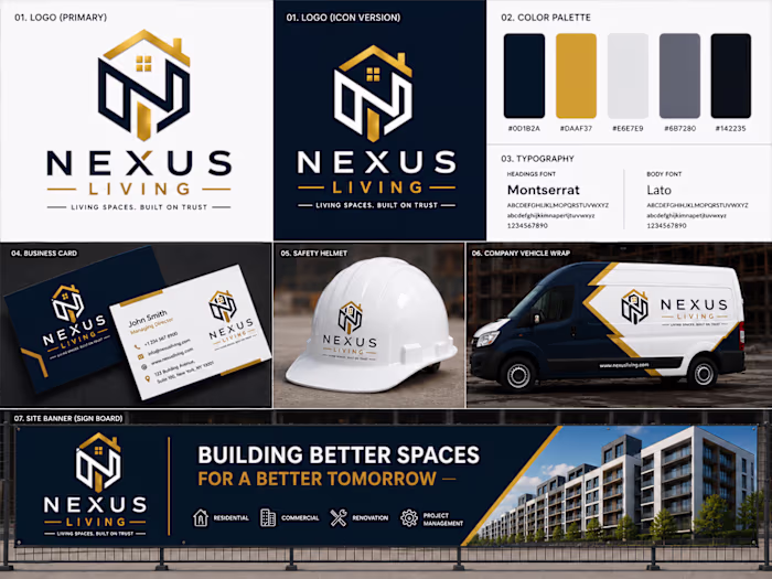 A premium brand identity designed