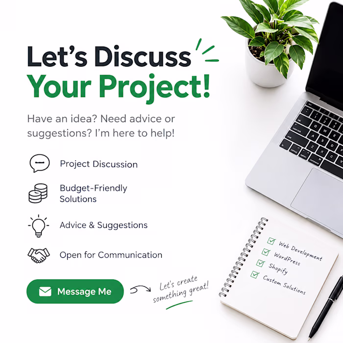  Let’s Discuss Your Next