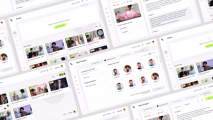 Voxans AI based Saas – UI / UX Design