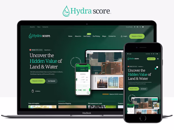 A sleek and modern website