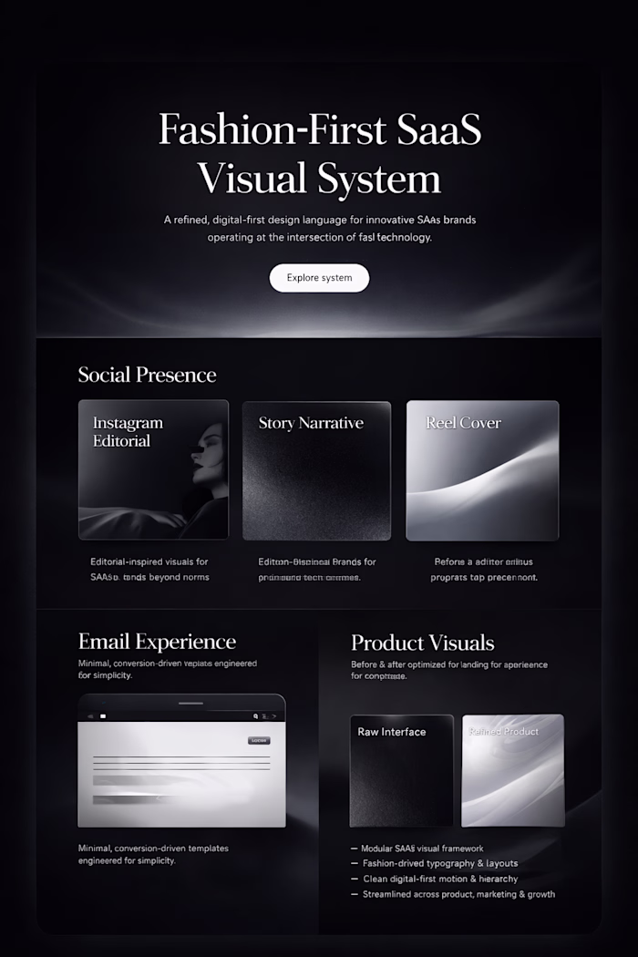 This project explores a fashion-forward visual system design...