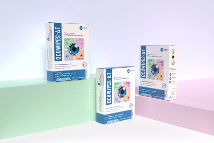 Eyelid Cleansing Wipes Packaging Design | Hygiene Product