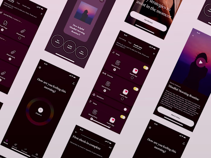 Mobile App Design for a Health and Wellness Startup