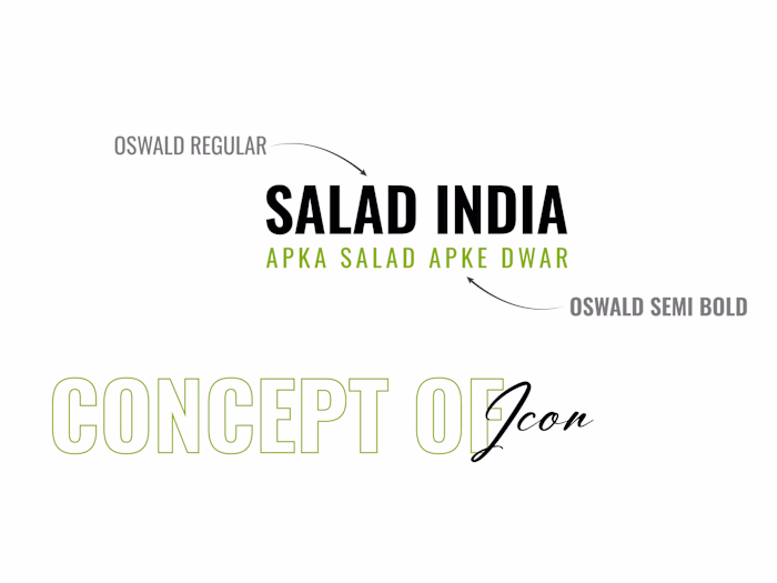 Salad India - Food Logo Design + Brand Identification 