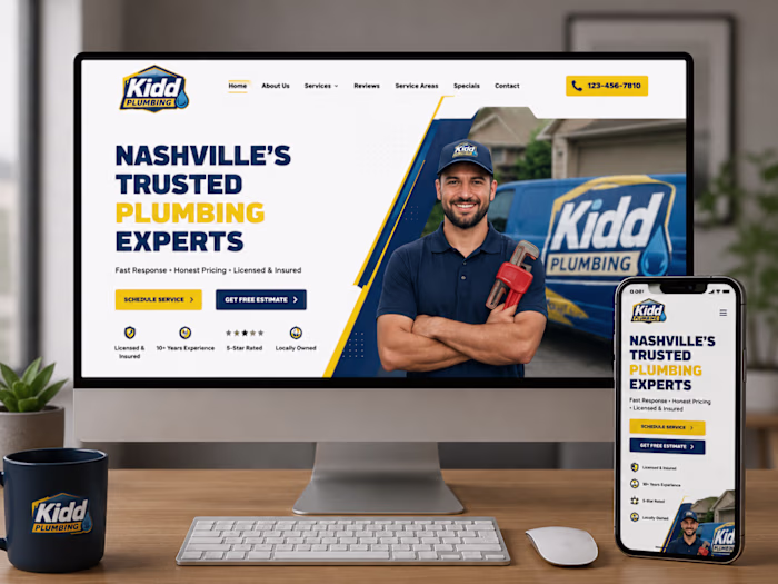 Modern Plumbing Website Design & Development