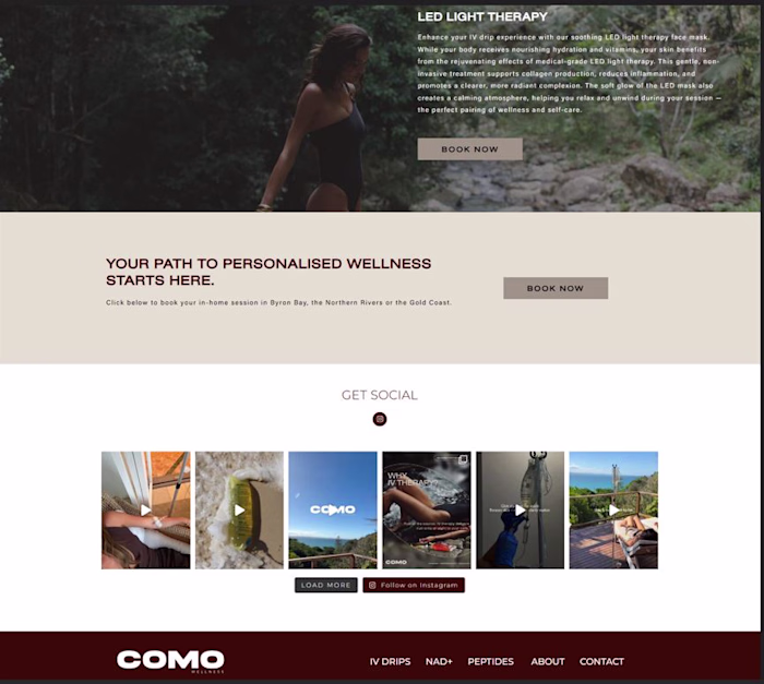 Website Design & WordPress Development for Como Wellness