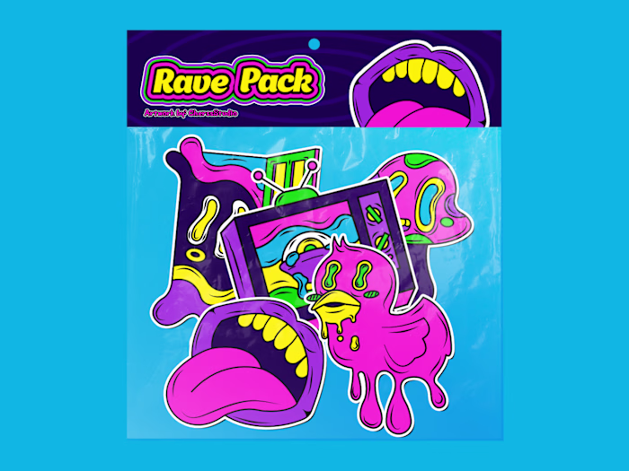 Rave pack Sticker