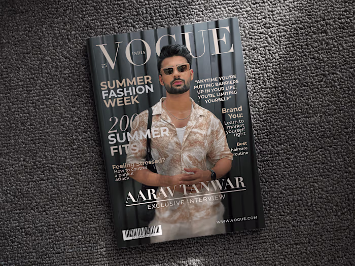 Fashion Magazine Cover Page