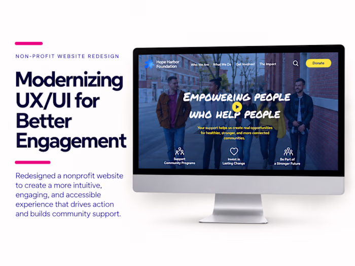 Outdated Non-Profit Website Redesign: Modern UX for New Chapter