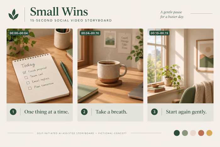AI-Assisted Design Concepts: Web, Brand & Space
