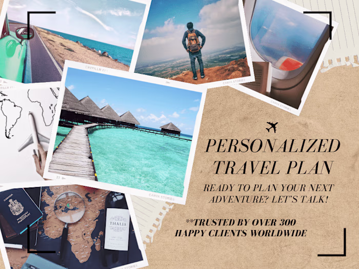 Personalized Travel Plan Designed for You
