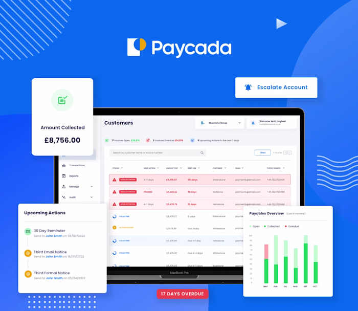 Fintech web platform for automated invoice-chasing for SMEs