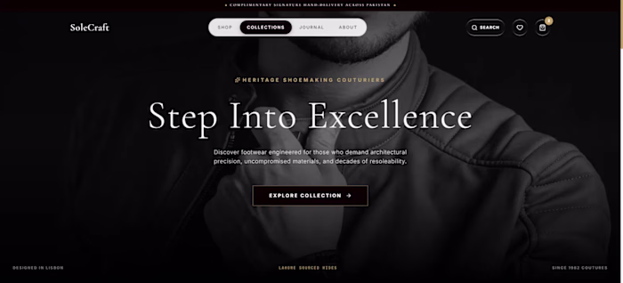 Designed and developed SoleCraft —
