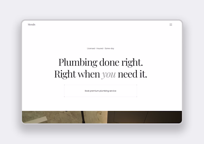 Meralis - Luxury plumbing Framer