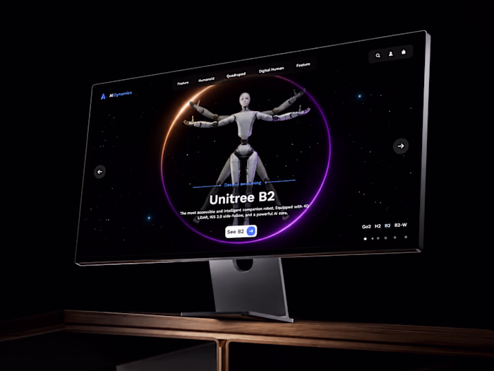 AI Dynamics — Robotics Company Website Design (Webflow)