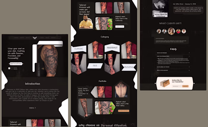 1920 Tatooz HUB UI