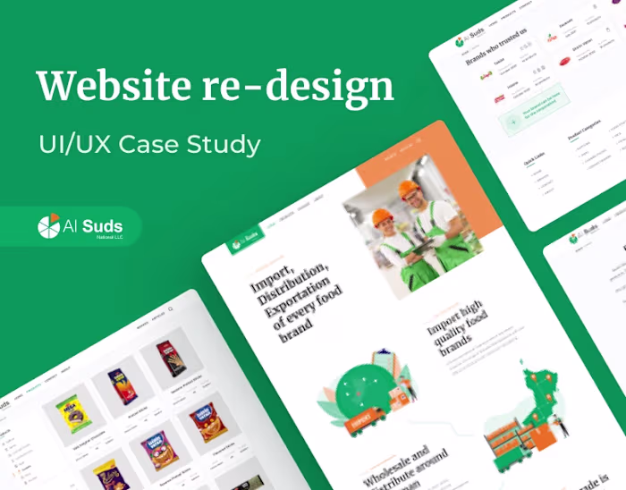 Website UI/UX re-design case study (Al Suds)