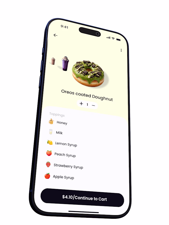 Crave - Clear visual hierarchy,