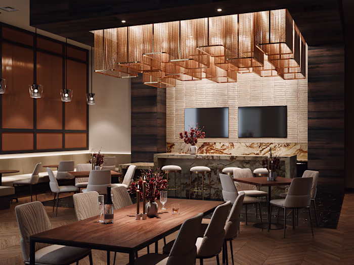 Photorealistic 3D Renderings for Restaurant and Cafe